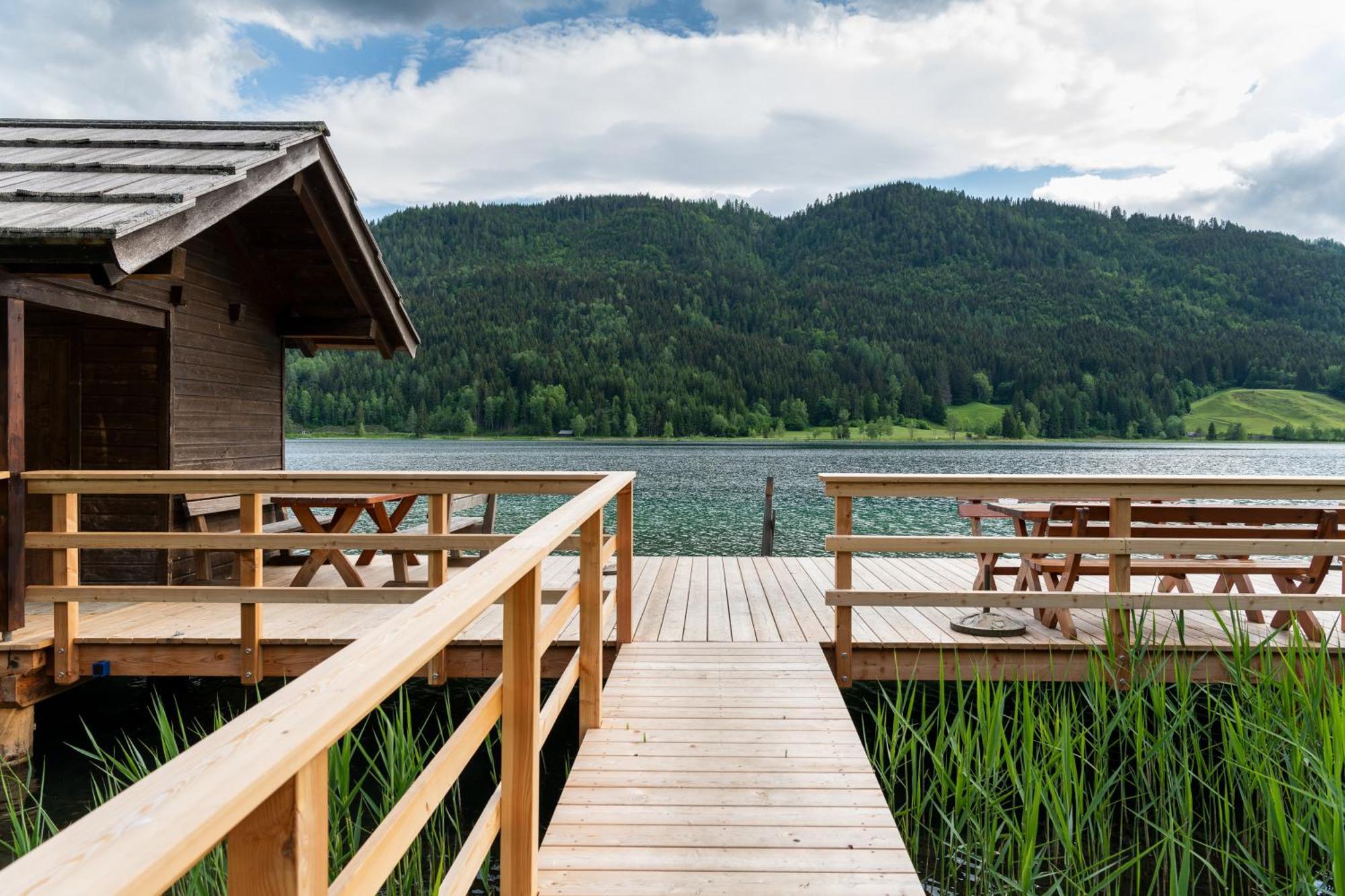 Draxl-Hof Ferienwohnungen Weissensee Exteriör bild