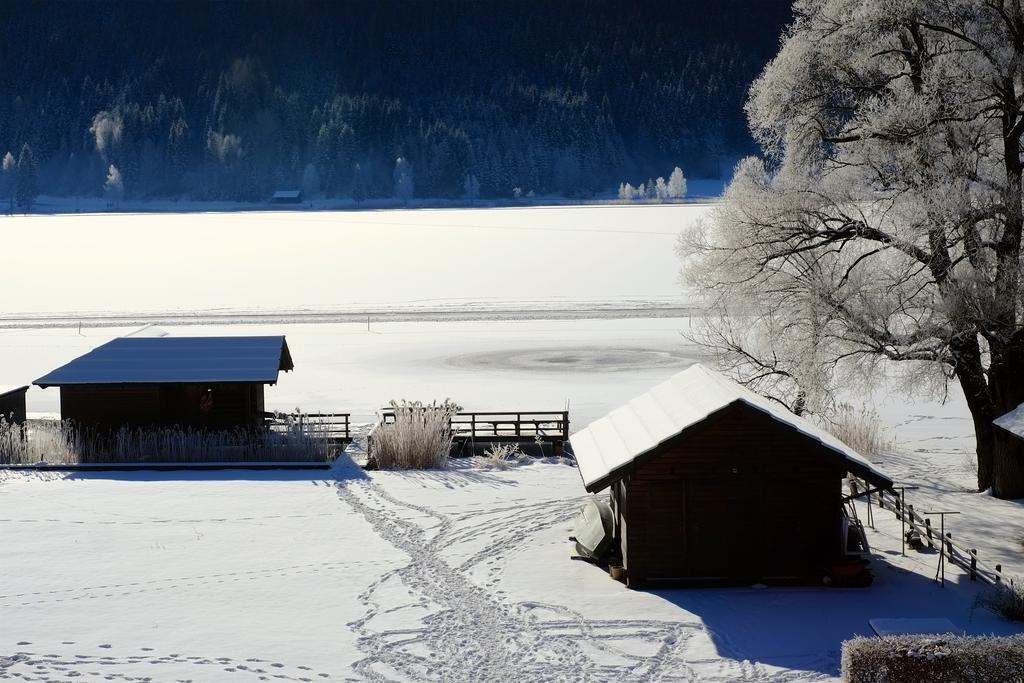 Draxl-Hof Ferienwohnungen Weissensee Exteriör bild